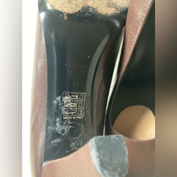 Gucci - used - BROWN LEATHER - size 41 - 10.5. - Picture 7 of 16